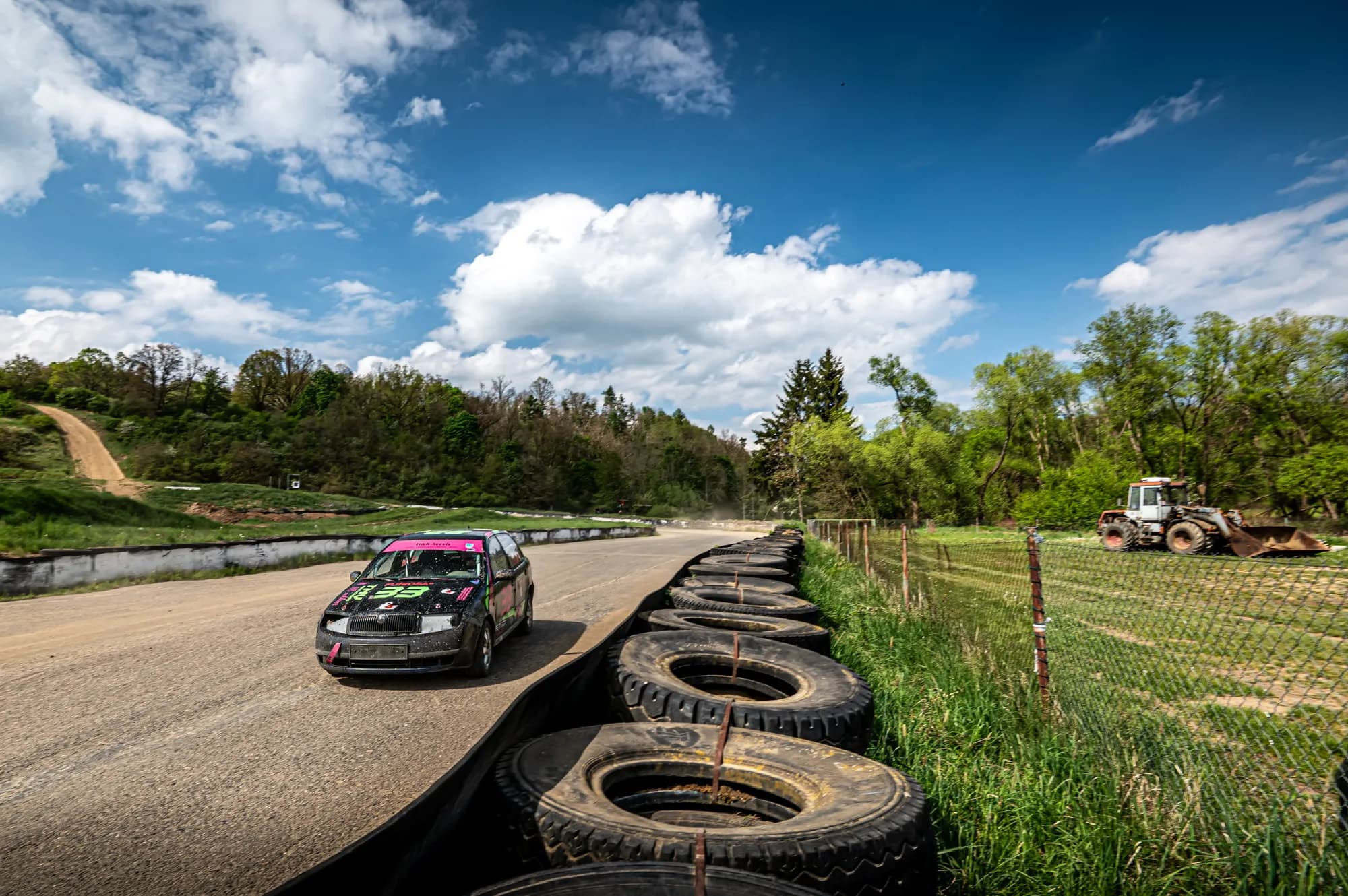 Závodní Fabia TMV Autocross na rallykrosové trati